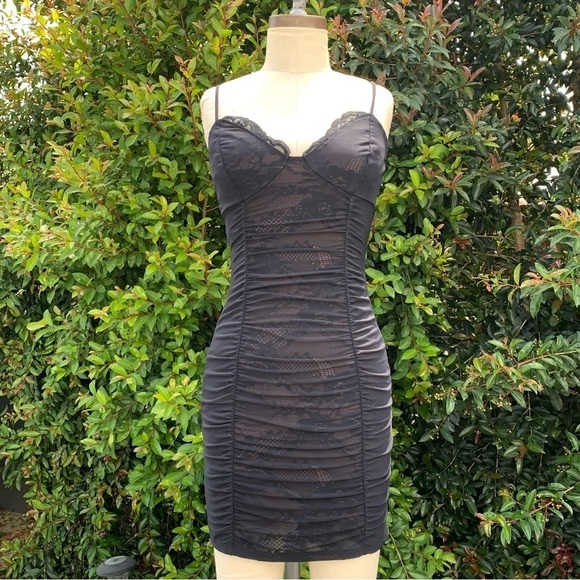 Guess Lace and Mesh Cocktail Dress - Picture 1 of 8